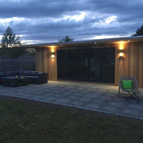 Fergusson with lights on